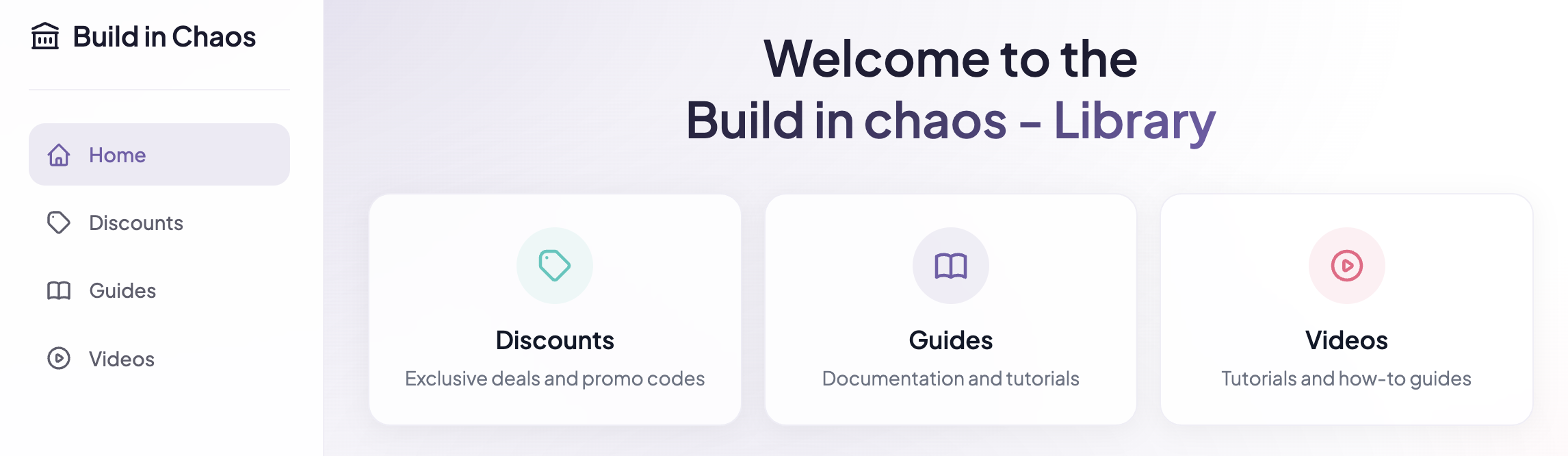 Build in chaos